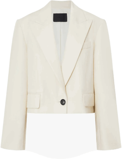 Cropped Tailored Blazer