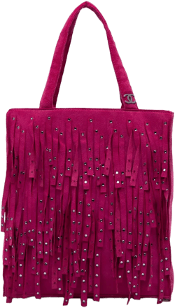 2000-2002 Mini Suede Studded Fringe tote bag