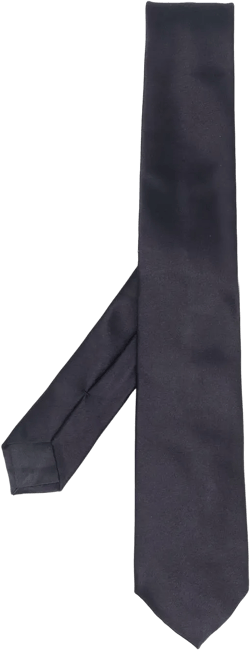 pointed-tip silk tie