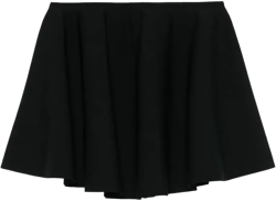 pleated mini skirt