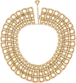 1970s geometric chain necklace