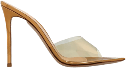120mm Elle metallic pointed-toe sandals 
