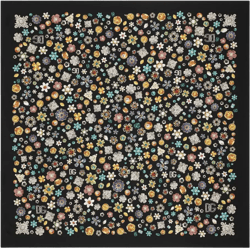 floral-print silk scarf