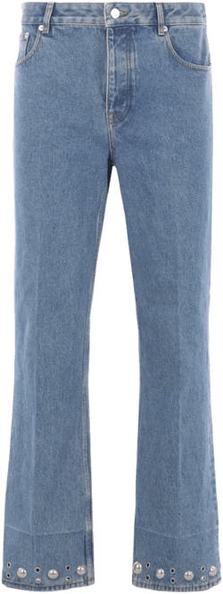 logo-patch jeans