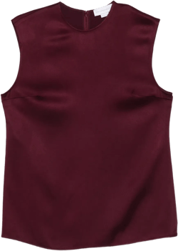 sleeveless round-neck top