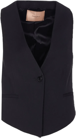 V-neck buttoned waistcoat 