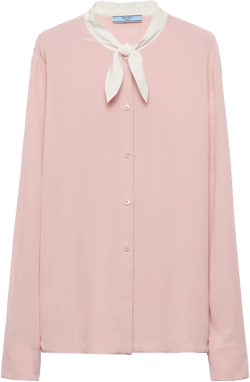 button-down silk shirt 