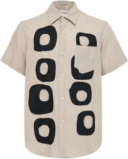 abstract-print short-sleeve shirt