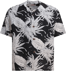 floral-print shirt