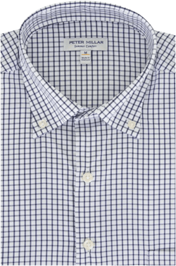 checked button-down shirt