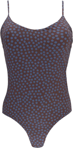 polka-dot swimsuit