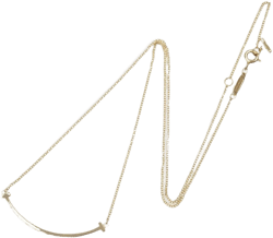 2010 18kt rose gold T-smile necklace