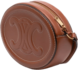 2021 Small Calfskin Cuir Triomphe Oval crossbody bag