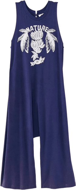 Navy Blue Nature Organic Cotton Jumpsuit