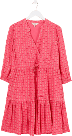 Nancy Mid Pink Paisley Ditsy Dress