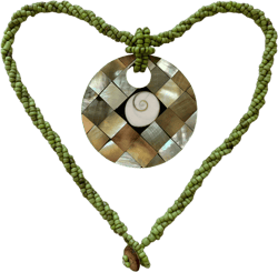 Vintage Abalone Shell Necklace