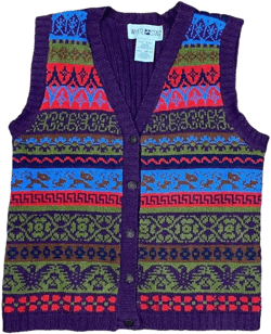 Vintage Nordic Sweater Vest (S)