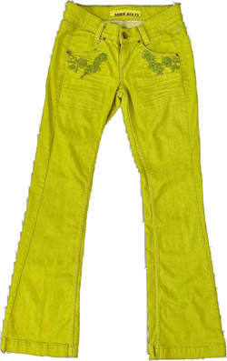 Miss Sixty Lime Green Jeans (S)