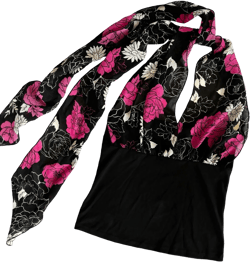 Y2K Convertible Scarf Top (S/M)