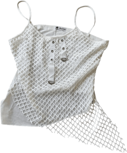 Vintage Fishnet Cotton Tank (S/M)