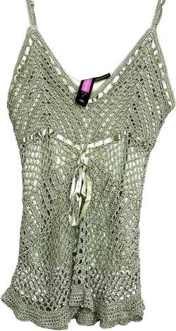 Sage Green Crochet Tank