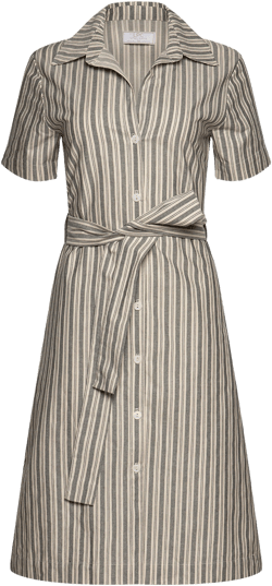 The Robbi Striped Shirt Dress