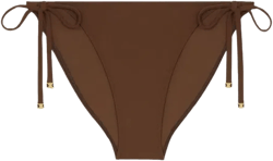 Triomphe Swimsuit Botton In Matte Jersey In Brown