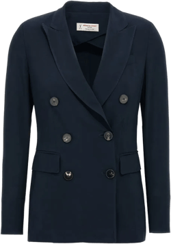 Double-breasted Blazer Blazer And Suits In Blue
