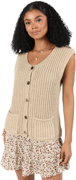 Life In A Flash Oversized Sweater Vest FINAL SALE
