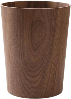 Trash Can  Wood Waste Bin Lidless Trash Can Kitchen And Offi Hotel  Dust Rooms Cleaning Tools Storage Baskets Wood 1 Flat