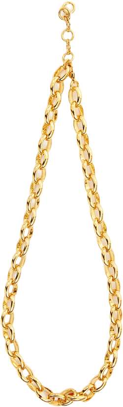 Gold Chunky Chain Link Necklace