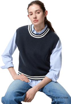 Sweater Vest | Striped