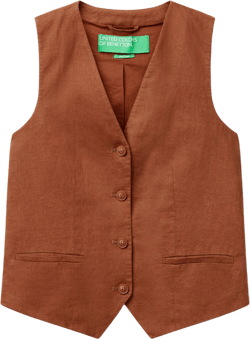 Pure linen vest