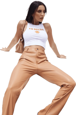 Vasque Crop Top in Lycra White Eh Soleil