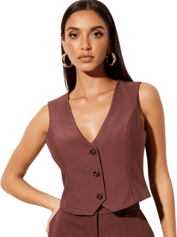 Safar Vest in Cocoa