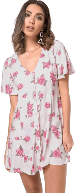 Needy Dress in Rose Blossom