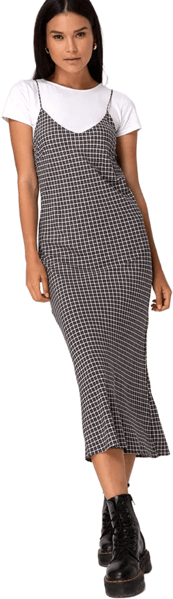 Juvina Dress in Check It Out Black