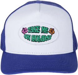 Take Me On Holiday Trucker Hat