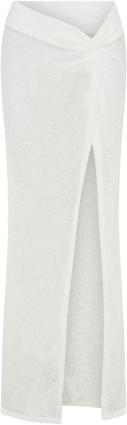 Moonlit Dream Maxi Skirt White
