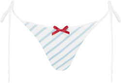 Juni Bikini Bottom | Blue / White