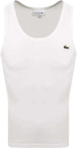 Lacoste Men's White Slim Fit Vest