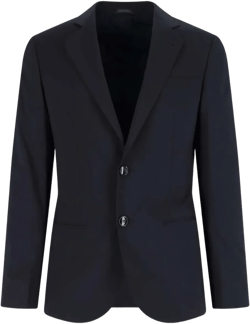 three-button wool suit