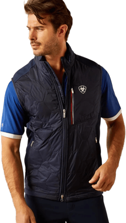 ARIAT Men's Fusion Insulated Vest Medium Navyt