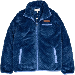 Simply Southern Simply Soft Full Zip Fleece Jacket, Navy Blue at Amazon Women's Coats Shop