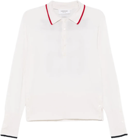 intarsia cashmere polo shirt