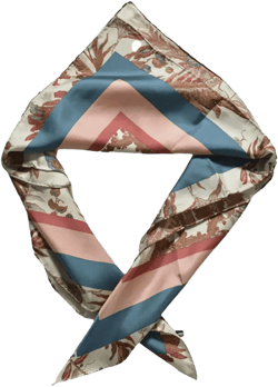 floral-patterned silk scarf