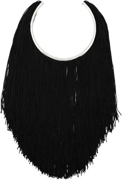 cord-fringe necklace