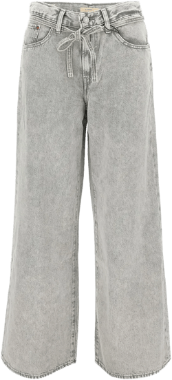 tie-waist wide-leg jeans