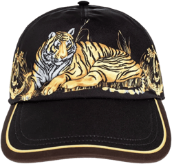 tiger baroque-print cap