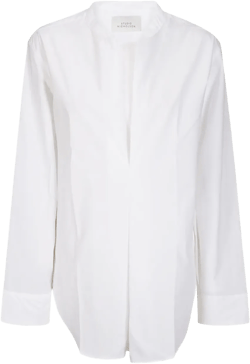 pleat-detail blouse